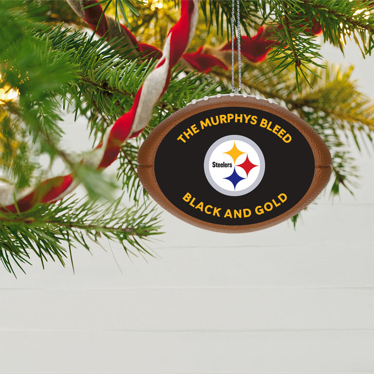 Hallmark NFL Football Pittsburgh Steelers Text Personalized Ornament