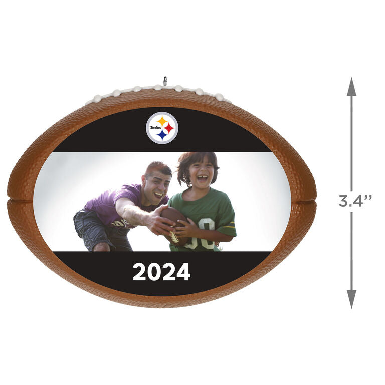 Hallmark NFL Football Pittsburgh Steelers Text And Photo Personalized Ornament
