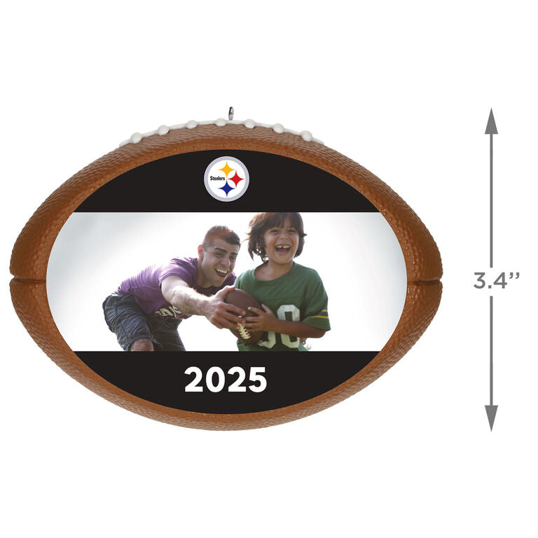 Hallmark NFL Football Pittsburgh Steelers Text And Photo Personalized Ornament