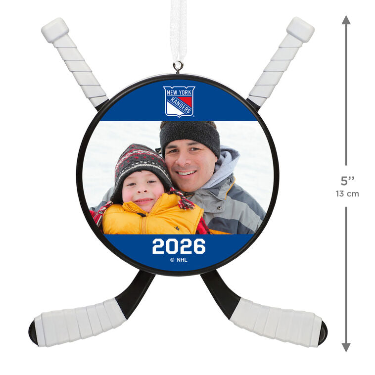 Hallmark NHL New York Rangers® Hockey Personalized Ornament, Custom Photo And Text
