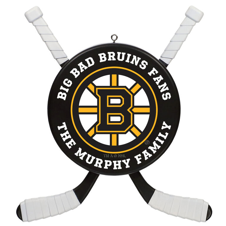  NHL Hockey Personalized Ornament, Boston Bruins®