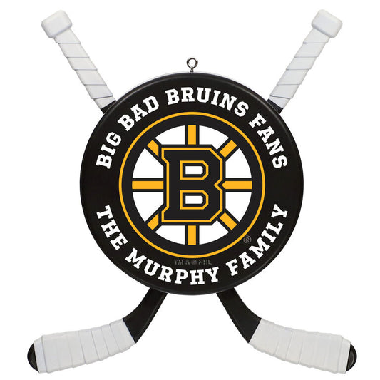  NHL Hockey Personalized Ornament, Boston Bruins®