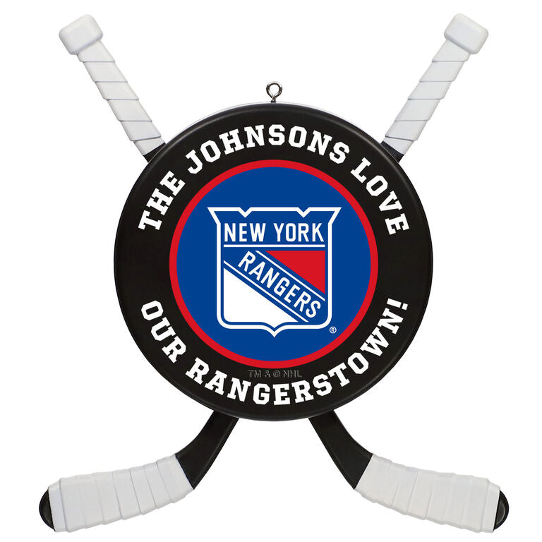  NHL Hockey Personalized Ornament, New York Rangers®