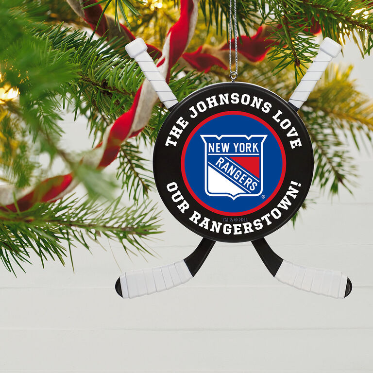  NHL Hockey Personalized Ornament, New York Rangers®