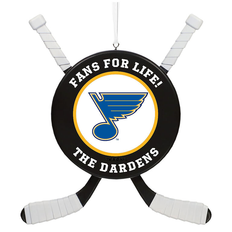  NHL Hockey Personalized Ornament, St. Louis Blues®