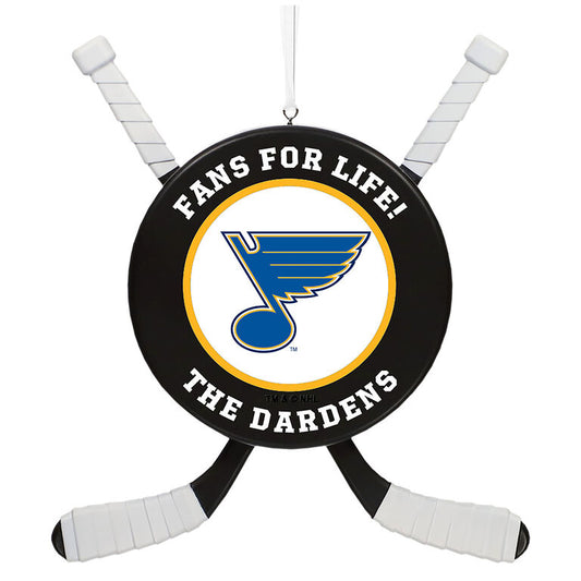  NHL Hockey Personalized Ornament, St. Louis Blues®