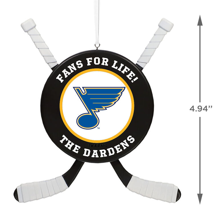  NHL Hockey Personalized Ornament, St. Louis Blues®