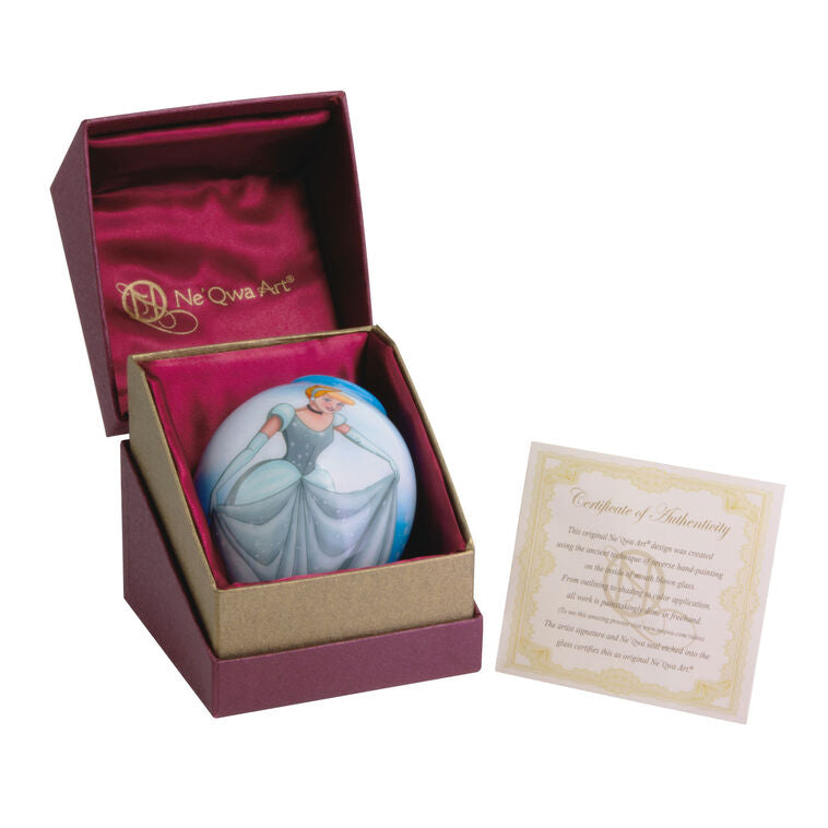  Disney Princess Ne'Qwa Art® Cinderella Hand-Painted Glass Hallmark Ornament