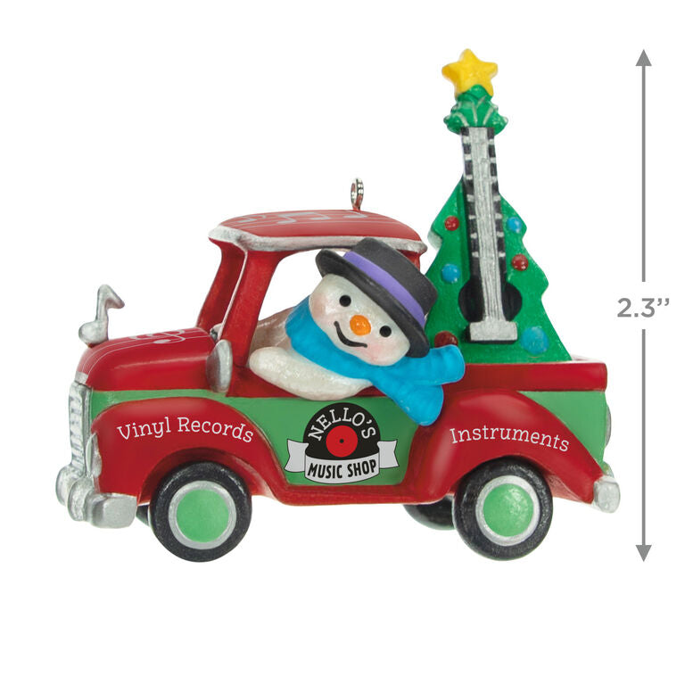 Hallmark Holiday Parade Nello's Music Shop Truck 2023 Ornament