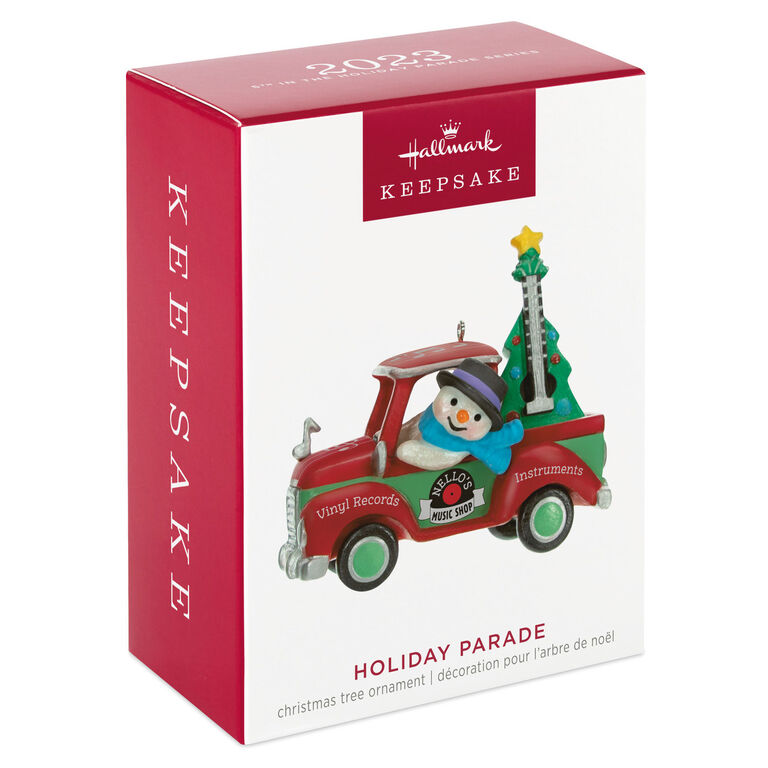 Hallmark Holiday Parade Nello's Music Shop Truck 2023 Ornament