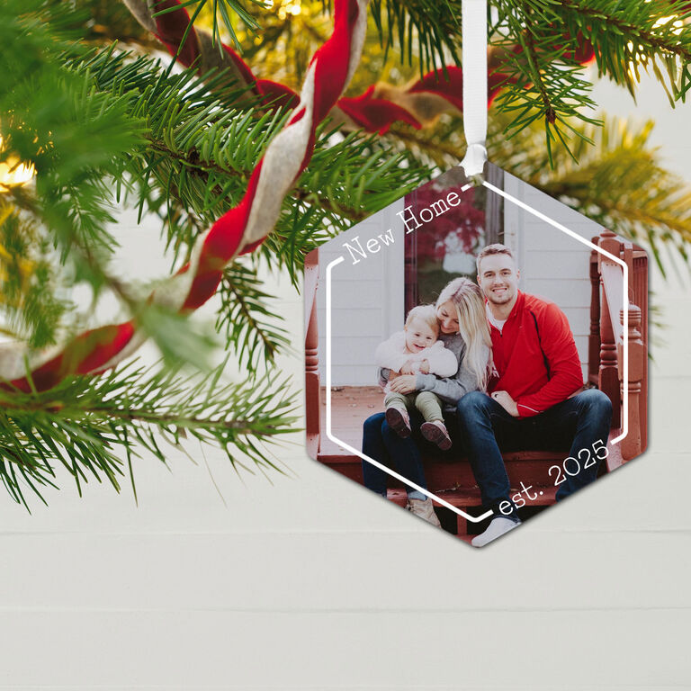 Hallmark New Home Personalized Text And Photo Metal Ornament