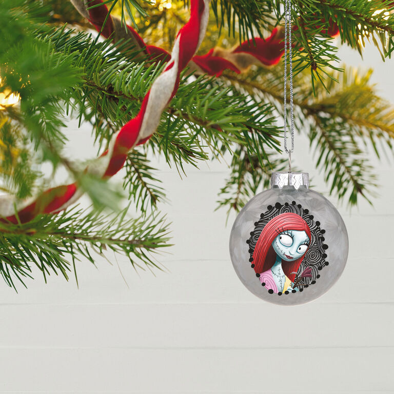 Hallmark Disney Tim Burton's The Nightmare Before Christmas Halloween Town Glass Ornaments, Set Of 9