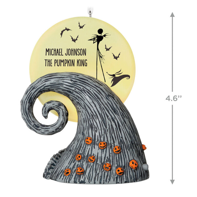 Hallmark Disney Tim Burton’s The Nightmare Before Christmas Jack And Zero Personalized Ornament With Light