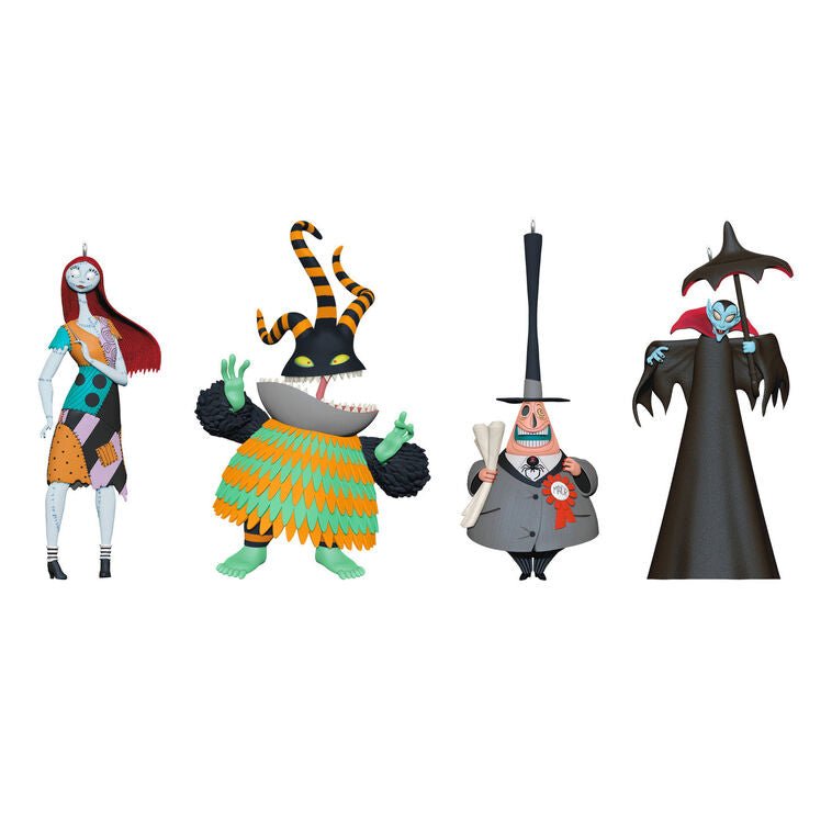 Hallmark Disney Tim Burton's The Nightmare Before Christmas Citizens Of Halloween Town Ornaments, Set Of 4