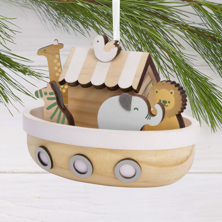  Signature Noah's Ark Wood Hallmark Ornament