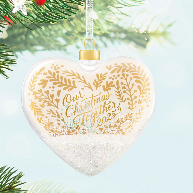 Hallmark Our Christmas Together 2025 Glass Ornament