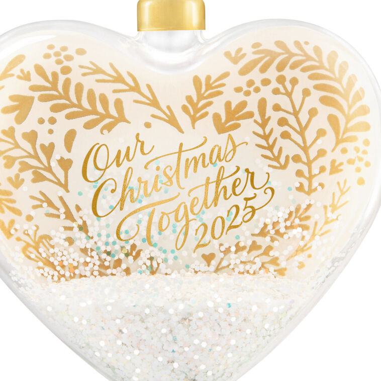 Hallmark Our Christmas Together 2025 Glass Ornament