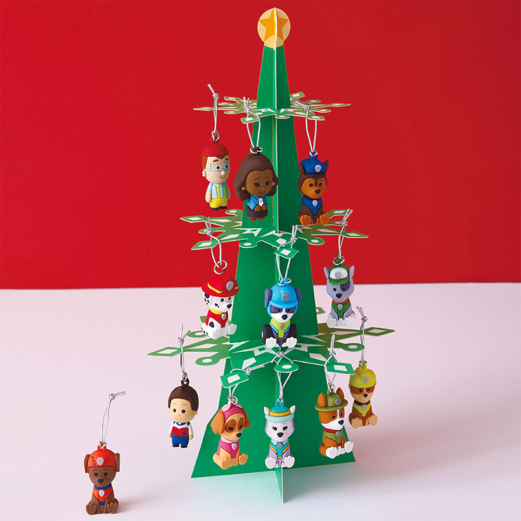  Paw Patrol™ Hallmark Countdown Calendar Paper Tree Set With 12 Mini Ornaments