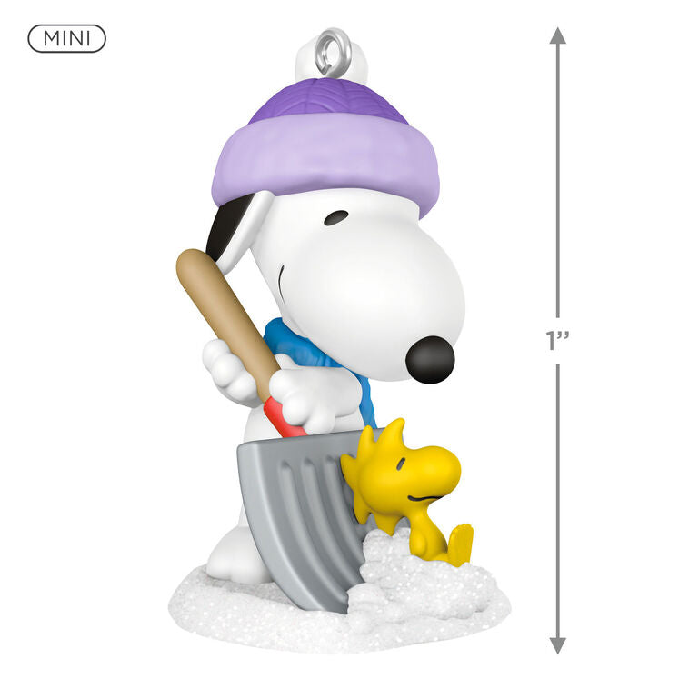 Hallmark Mini Peanuts® Winter Fun With Snoopy Ornament, 1"