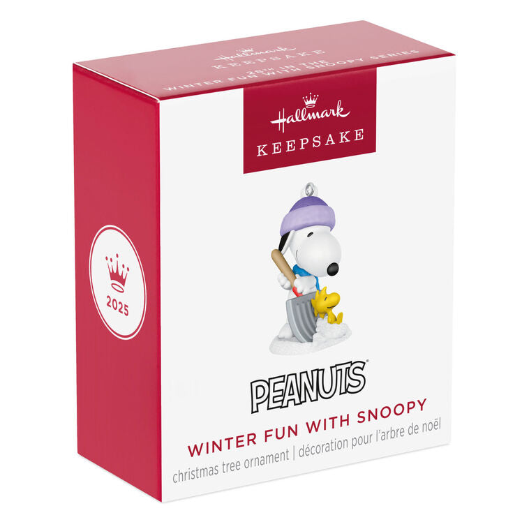 Hallmark Mini Peanuts® Winter Fun With Snoopy Ornament, 1"