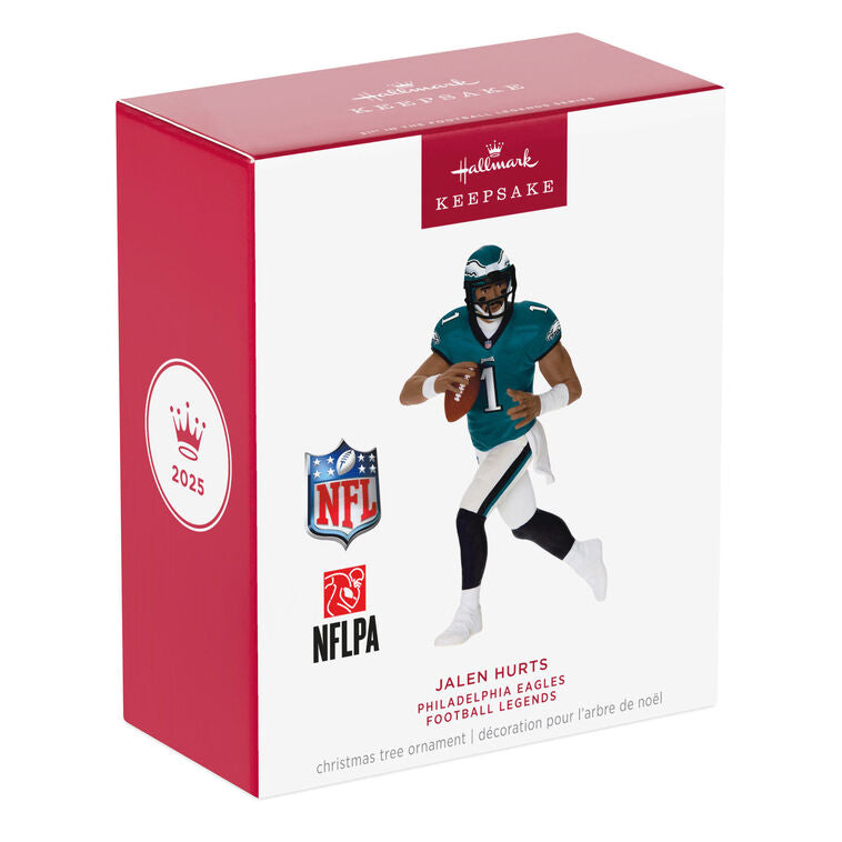Hallmark NFL Philadelphia Eagles Jalen Hurts Football Legends Ornament