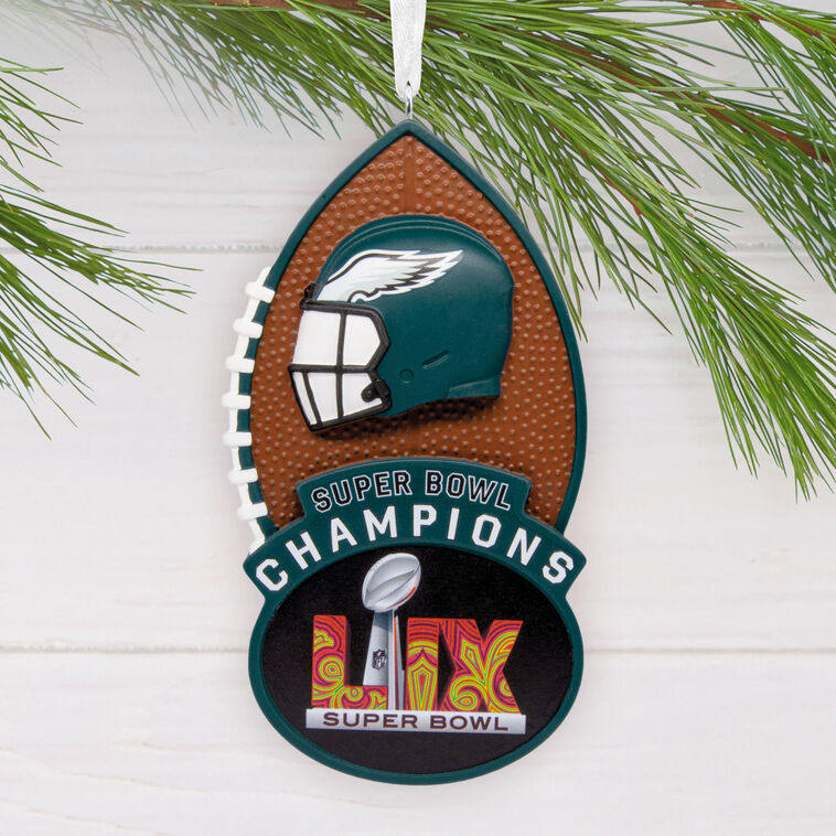  NFL Philadelphia Eagles Super Bowl LIX Champions Hallmark Ornament