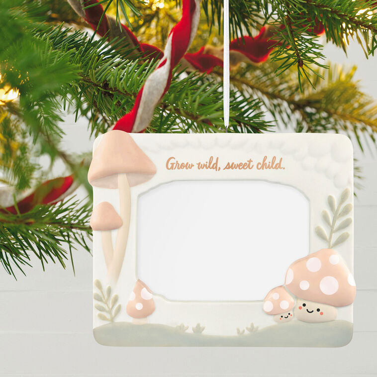 Hallmark Grow Wild, Sweet Child Porcelain Personalized Ornament, Custom Photo