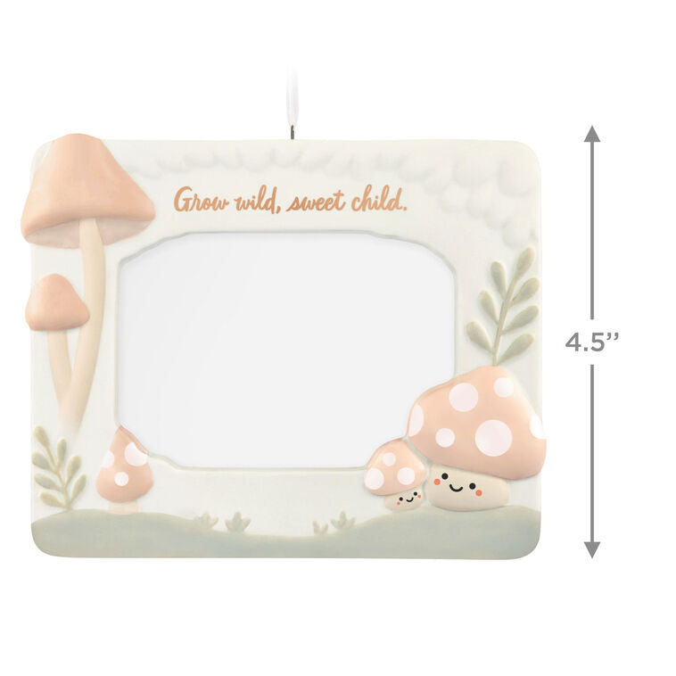 Hallmark Grow Wild, Sweet Child Porcelain Personalized Ornament, Custom Photo
