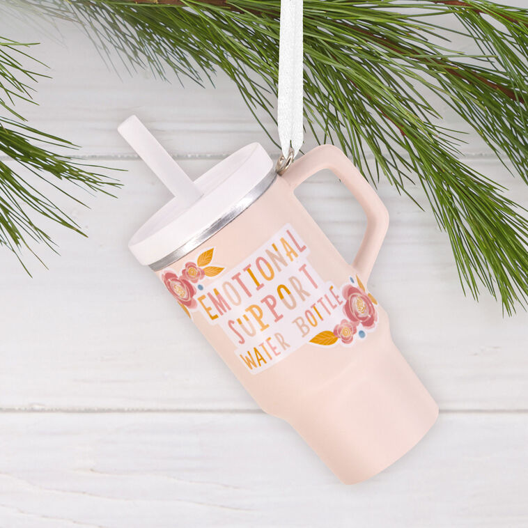  Emotional Support Water Bottle Hallmark Ornament