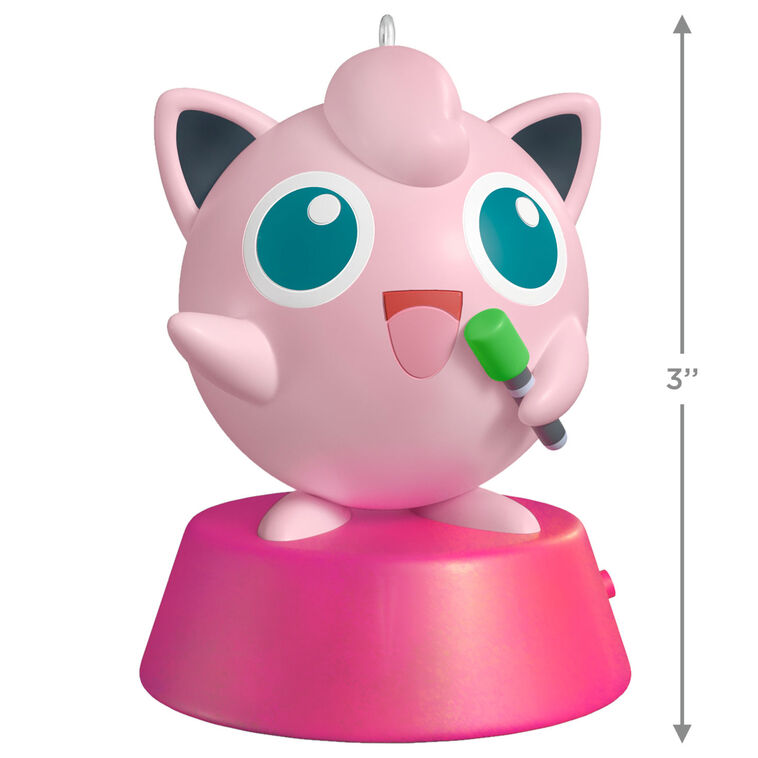 Hallmark Pokémon Singing Jigglypuff Ornament With Sound