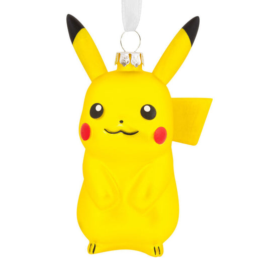  Pokémon Pikachu Blown Glass Hallmark Ornament