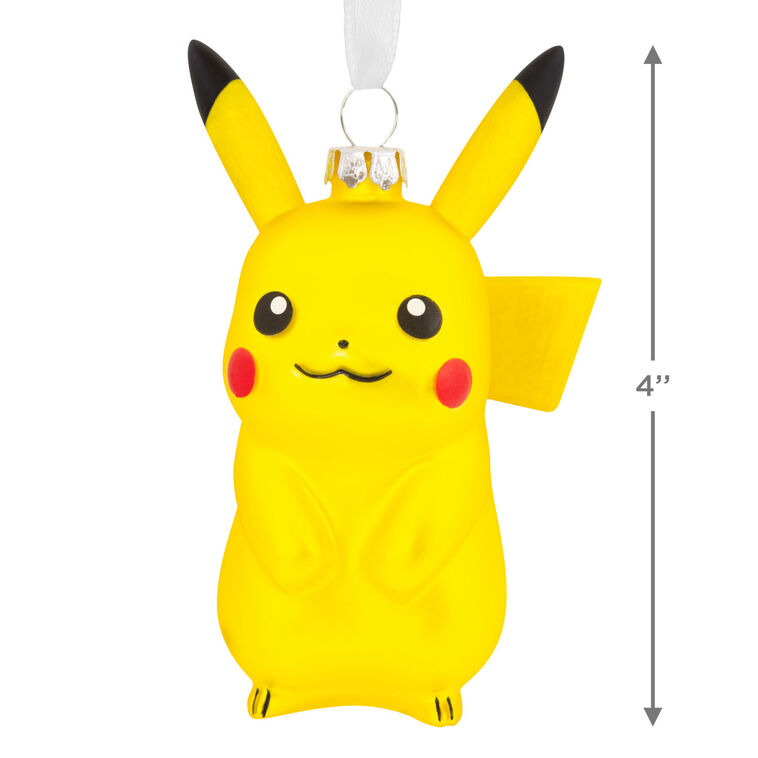  Pokémon Pikachu Blown Glass Hallmark Ornament