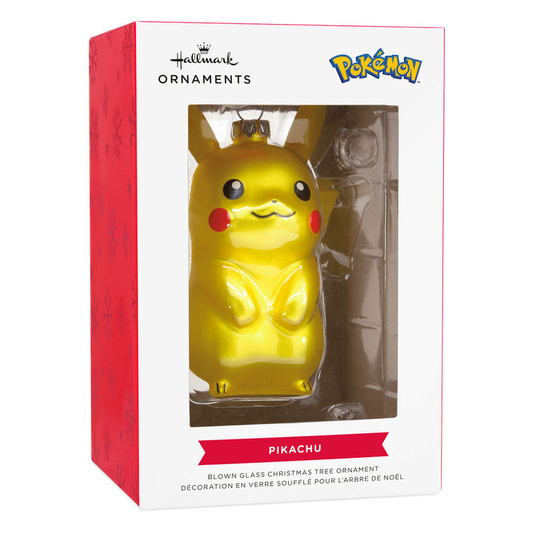  Pokémon Pikachu Blown Glass Hallmark Ornament