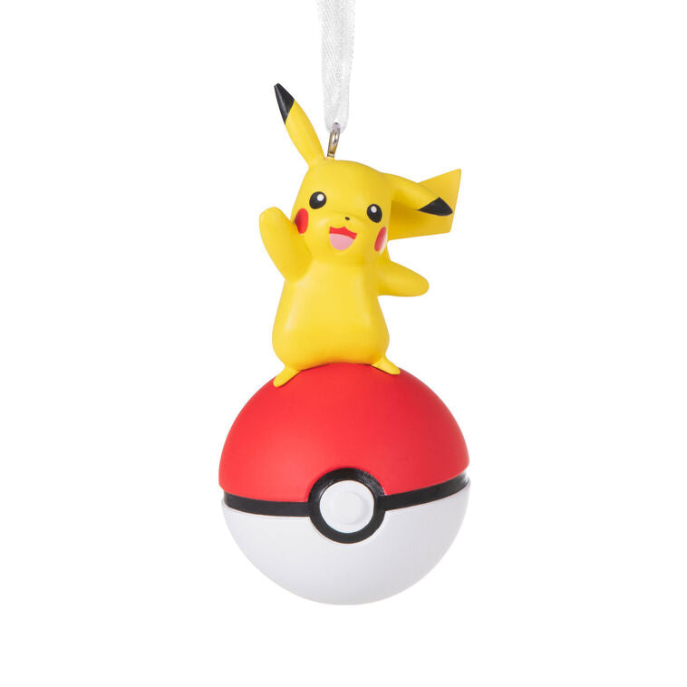  Pokémon Pikachu On Poké Ball Hallmark Ornament