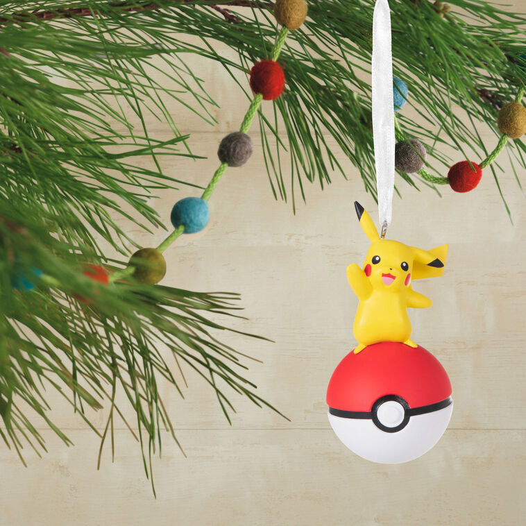  Pokémon Pikachu On Poké Ball Hallmark Ornament
