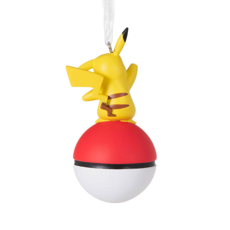  Pokémon Pikachu On Poké Ball Hallmark Ornament