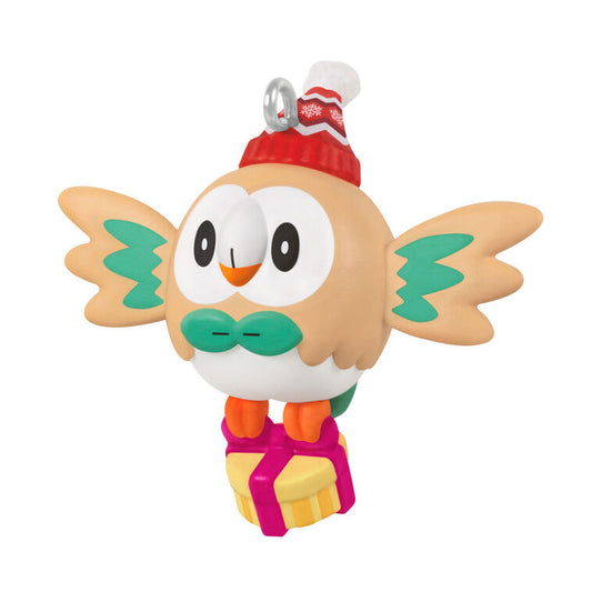 Hallmark Mini Pokémon Holiday Rowlet Ornament, 1.25"