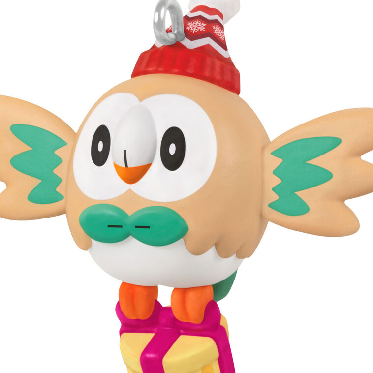 Hallmark Mini Pokémon Holiday Rowlet Ornament, 1.25"