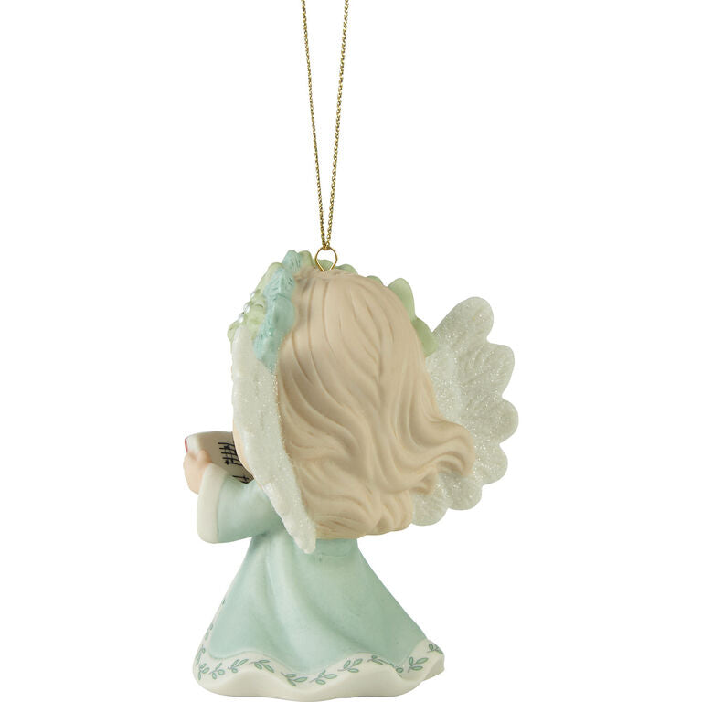  Precious Moments Wishing You Joyful Sounds Of The Season Ornament, 3.5"