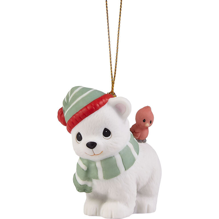  Precious Moments Brrr-y Christmas To You Bear Ornament, 2.4"
