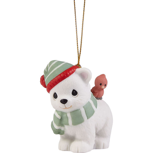  Precious Moments Brrr-y Christmas To You Bear Ornament, 2.4"