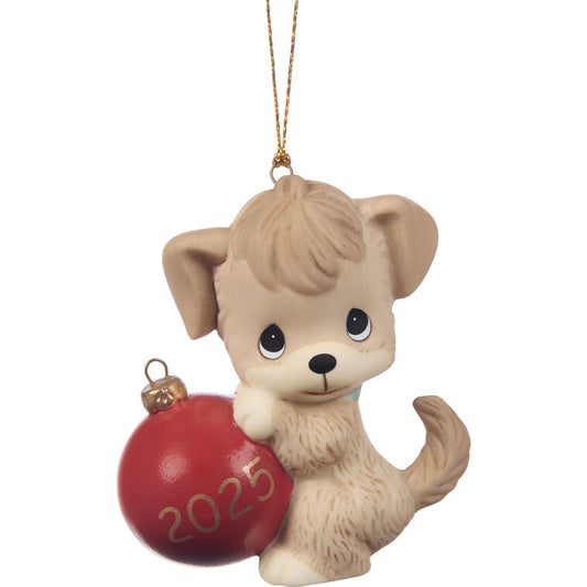  Precious Moments Howl-iday Cheer 2025 Dog Ornament, 2.75"