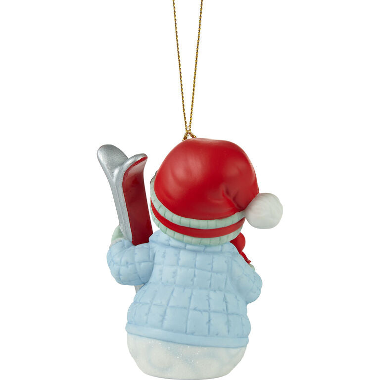  Precious Moments ‘Tis The Ski-Son To Be Jolly Ornament, 3.4"