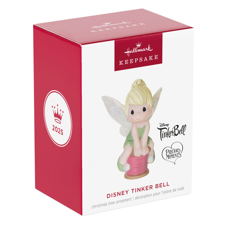 Hallmark Disney Precious Moments Tinker Bell Porcelain Ornament