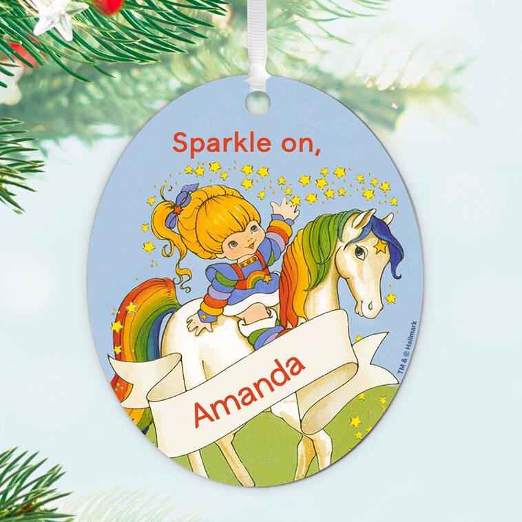Hallmark Rainbow Brite Metal Personalized Ornament, Custom Text