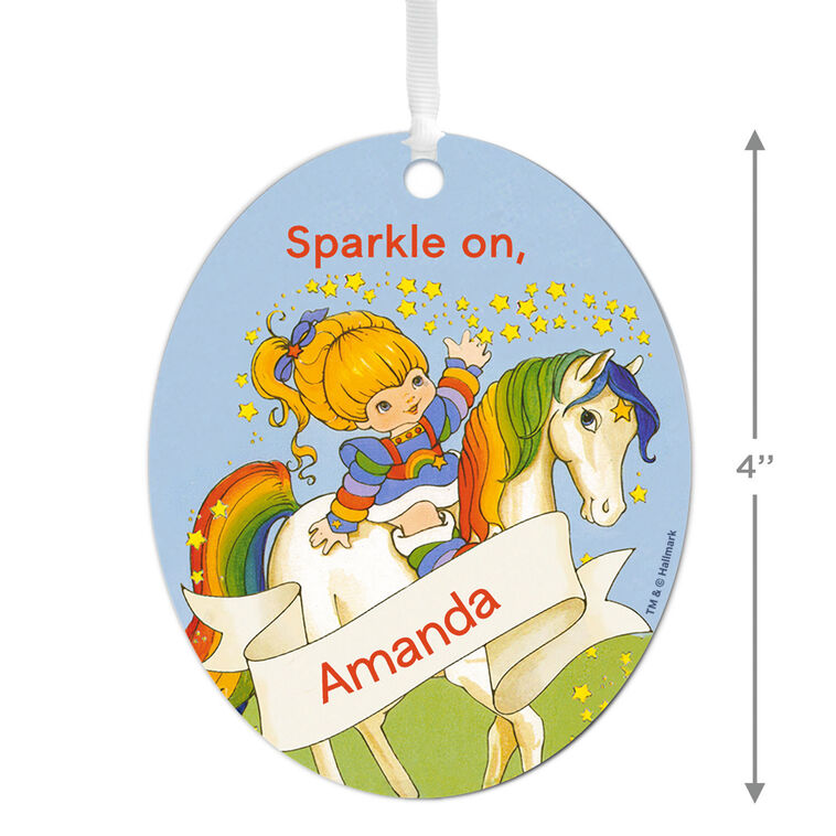 Hallmark Rainbow Brite Metal Personalized Ornament, Custom Text