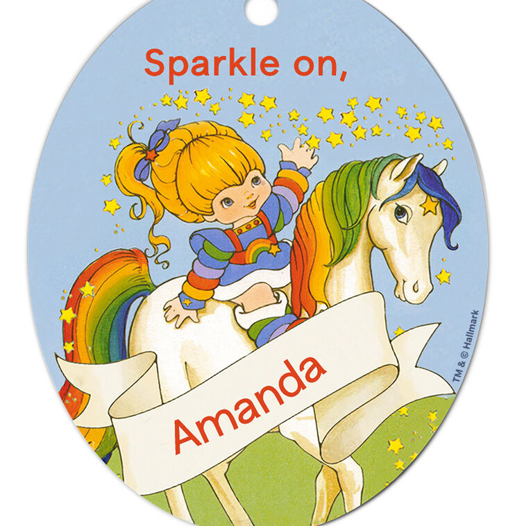 Hallmark Rainbow Brite Metal Personalized Ornament, Custom Text