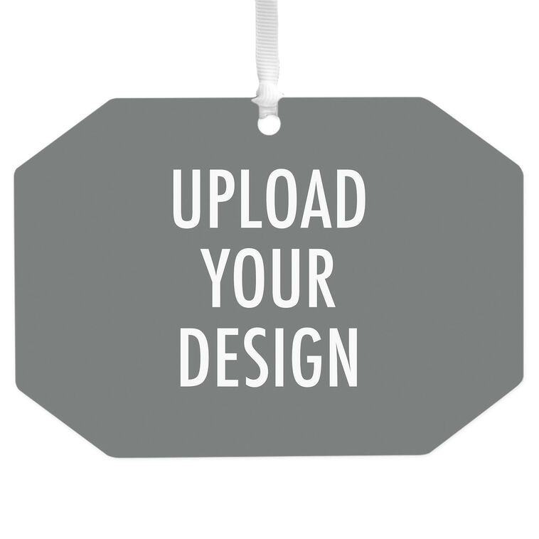 Hallmark Design-Your-Own Horizontal Rectangle Metal Personalized Ornament, Custom Photo