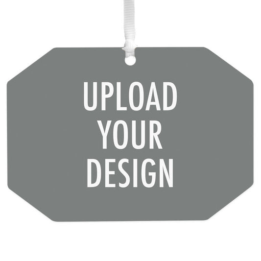 Hallmark Design-Your-Own Horizontal Rectangle Metal Personalized Ornament, Custom Photo