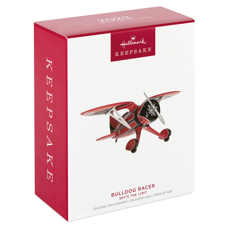 Hallmark Sky's The Limit Bulldog Racer Ornament